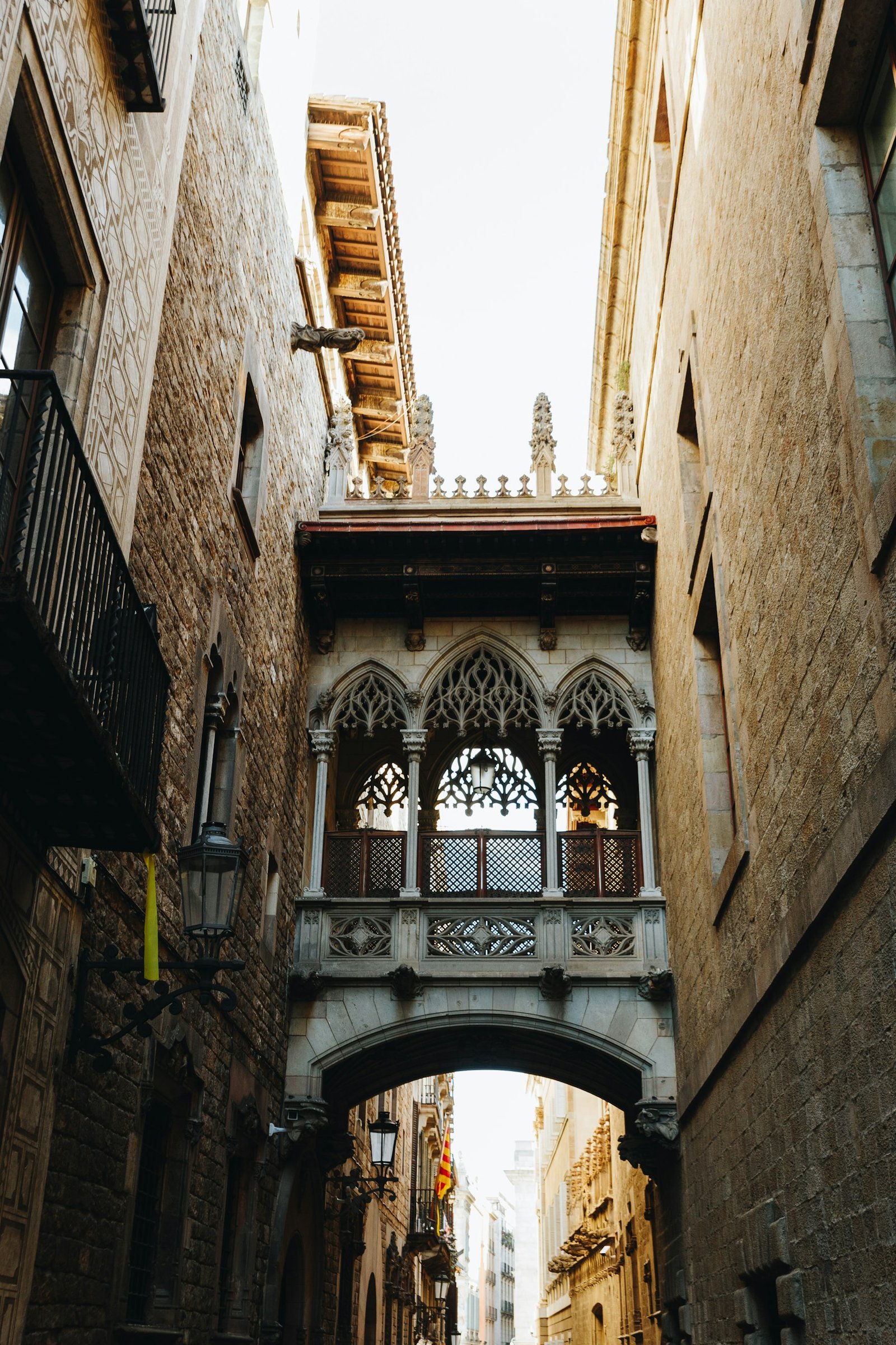Gothic Quarter streets in Barcelona