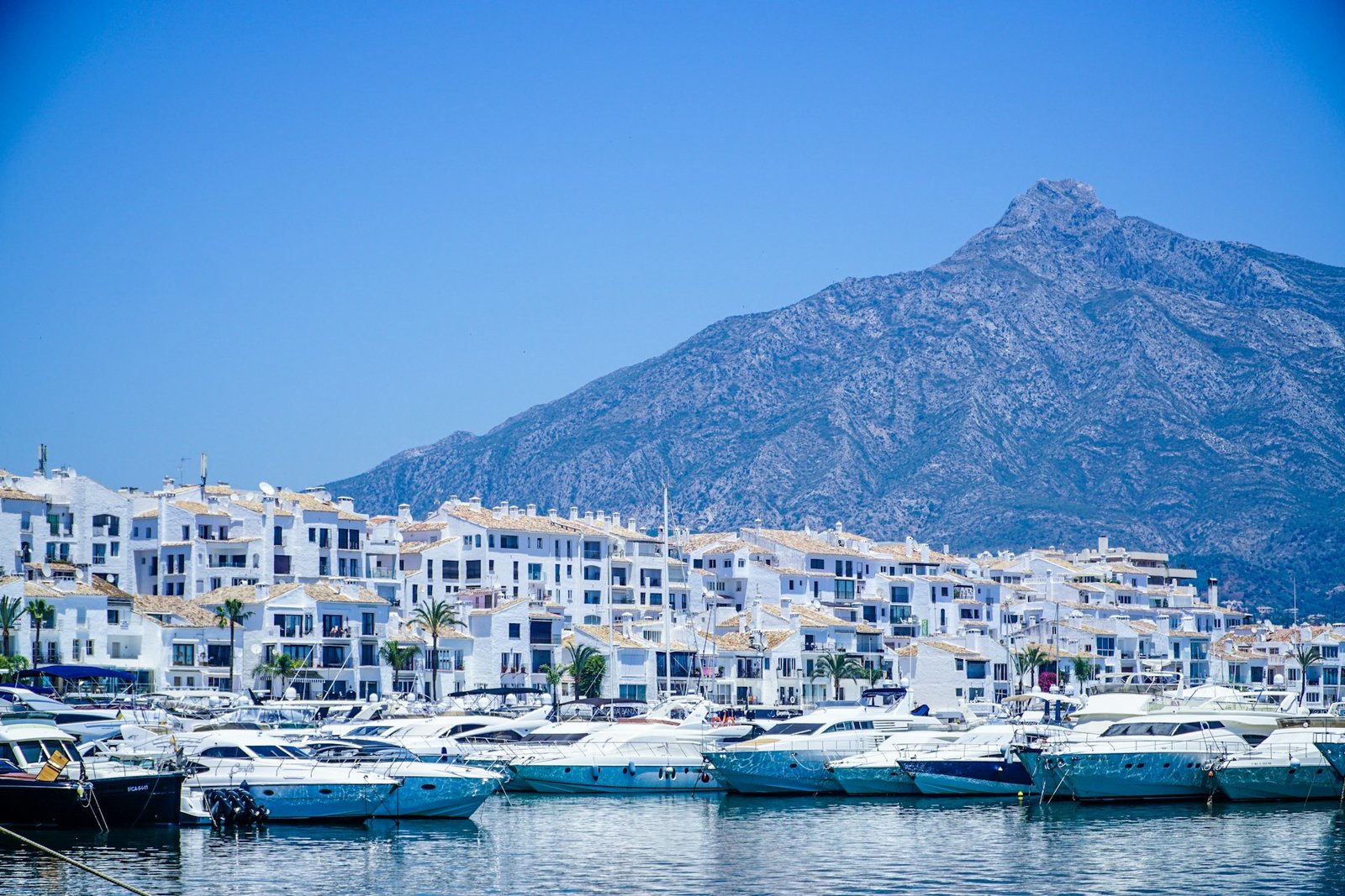 Marbella coastline on the Costa del Sol