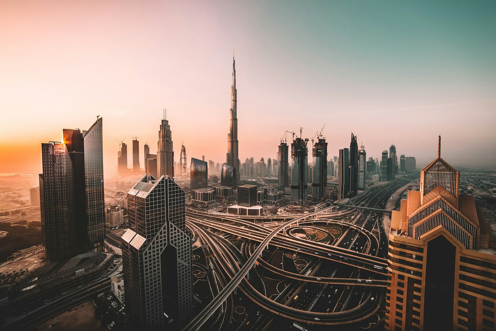 Modern skyline representing the Gulf region professionals are relocating from