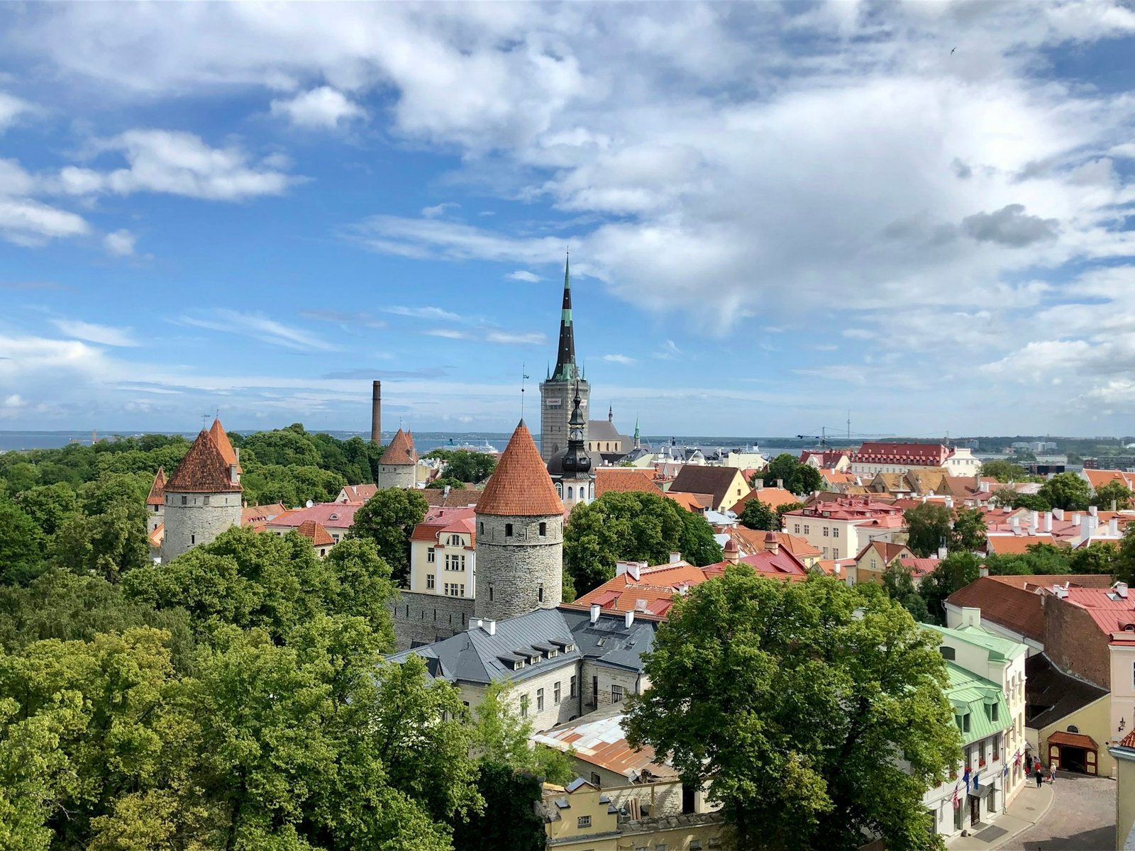 Tallinn old town in Estonia