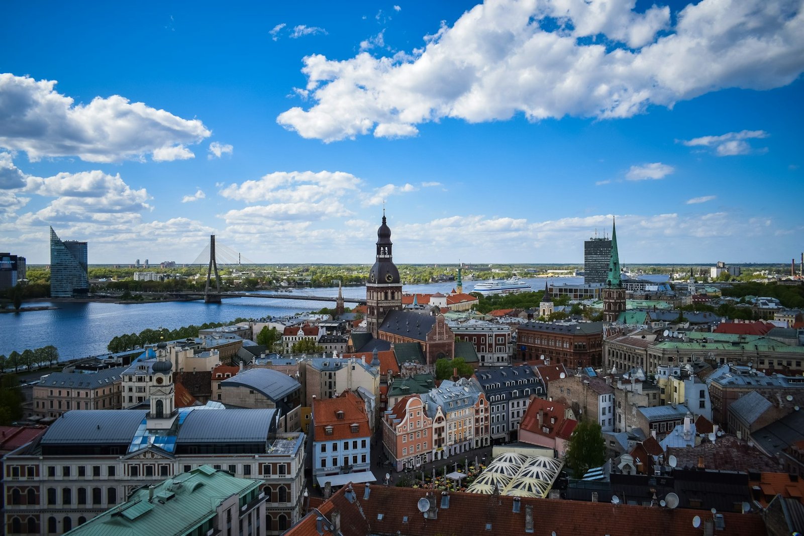 Riga old town in Latvia